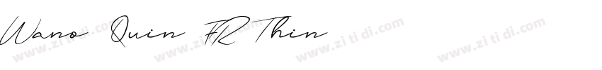 Wano Quin FR Thin字体转换